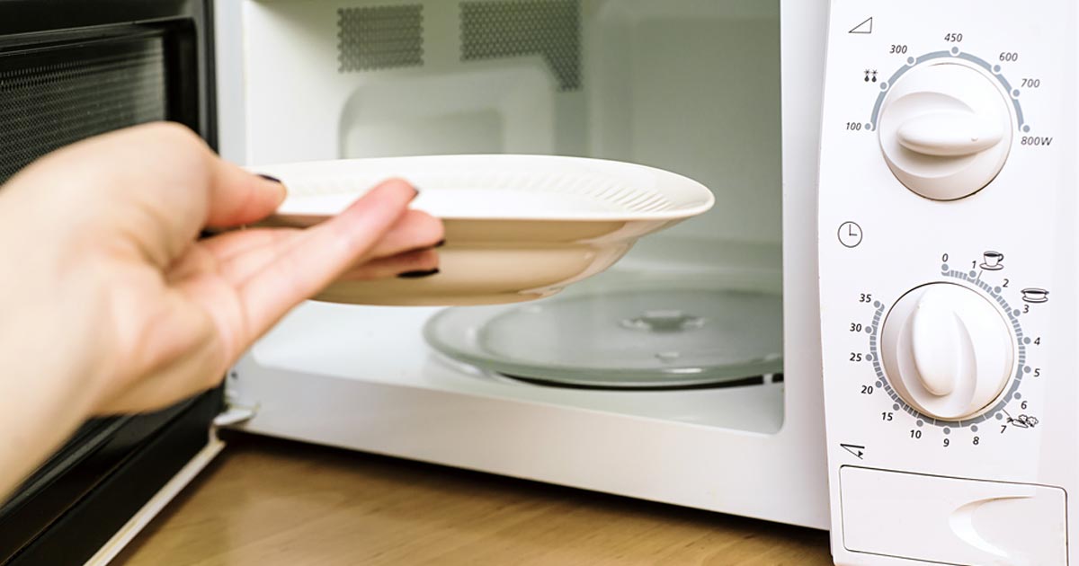 warming dishe on microwave