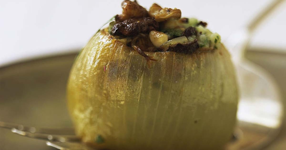 Stuffed Onions - Grilled