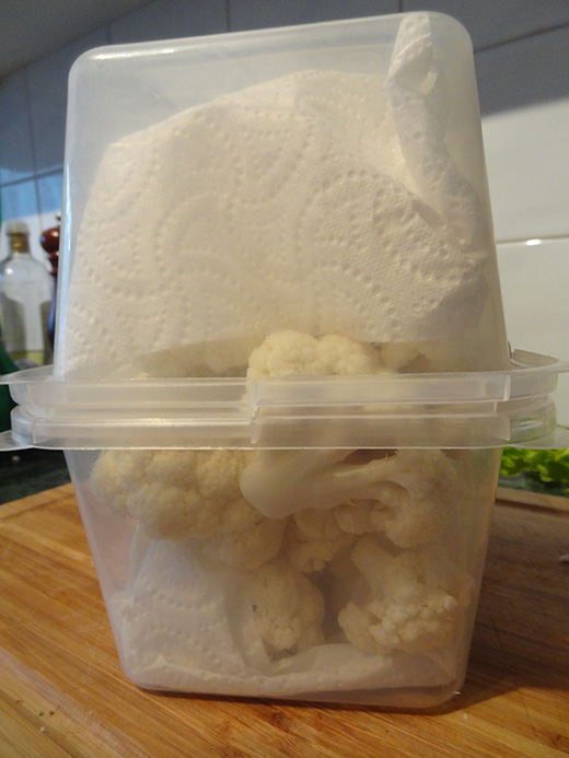 How to store cauliflower so it stays crisp and fresh
