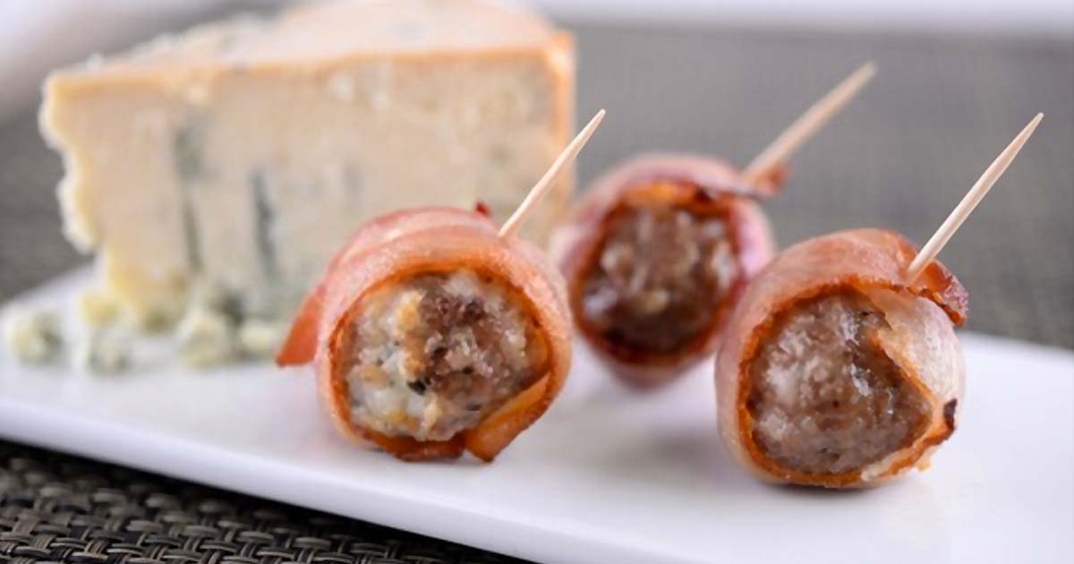 Bacon Wrapped Meatballs on the Grill - MOINKs
