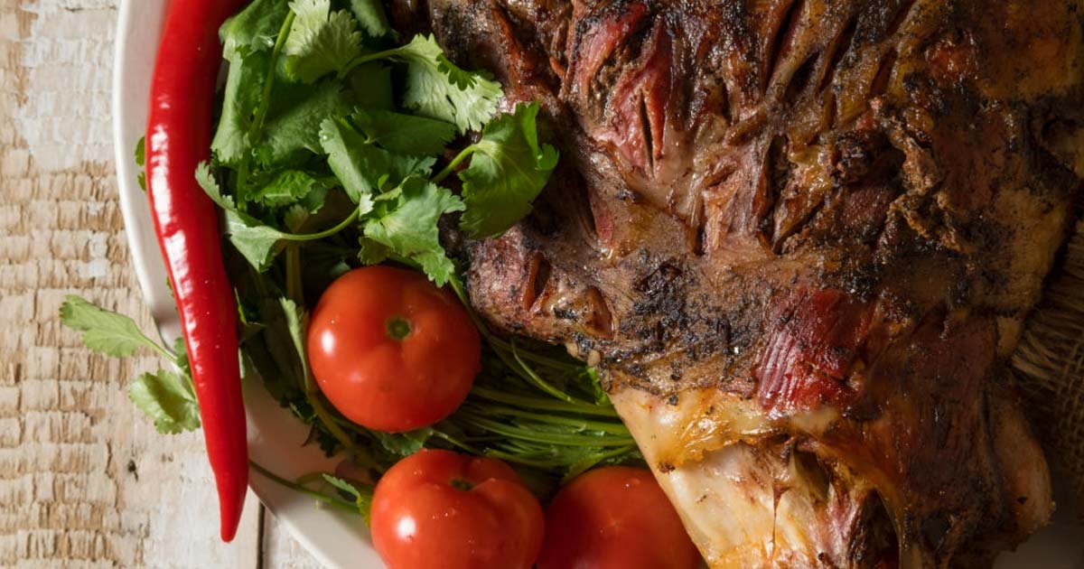 Slow-cooked Lamb Shoulder with Rosemary and Garlic