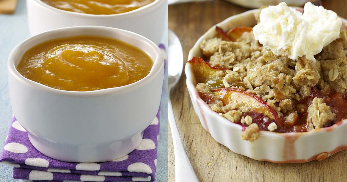 Peach Cobbler and Peach Compote