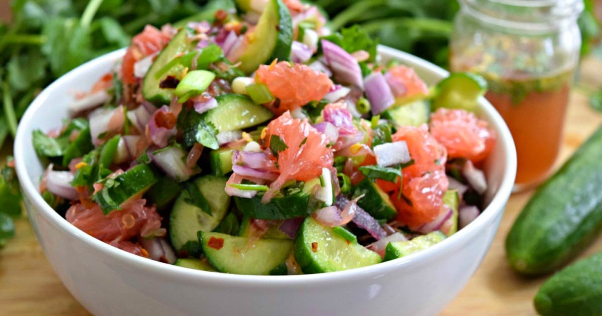 Cucumber, Onion, And Tomato Salad!