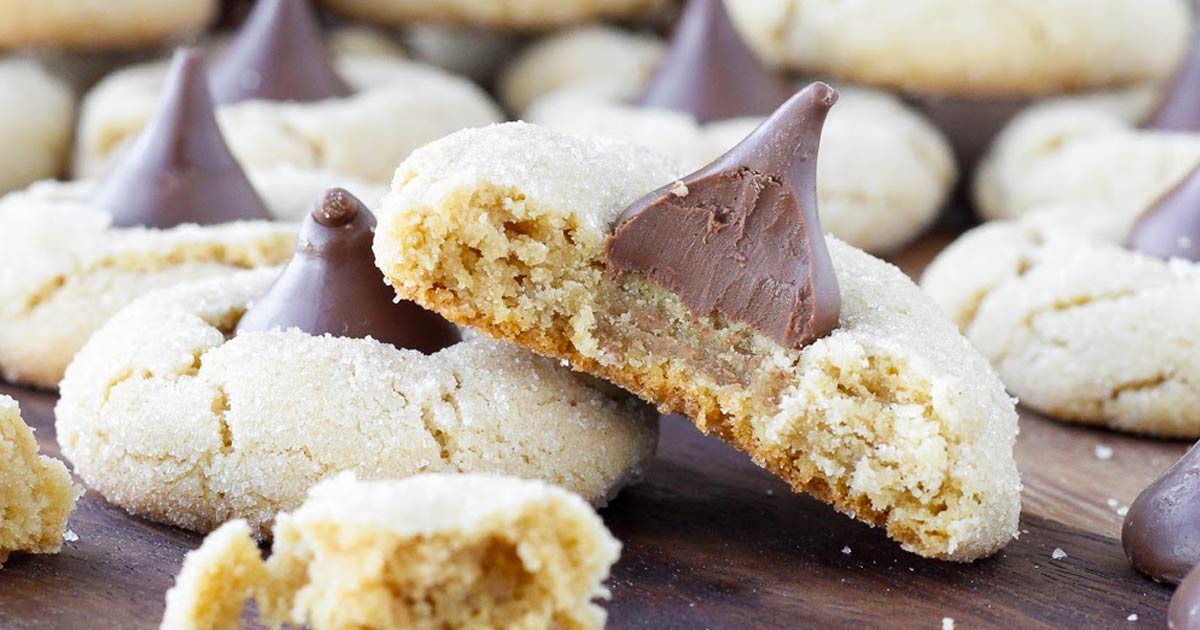 Peanut Butter Hershey’s Kiss Cookies