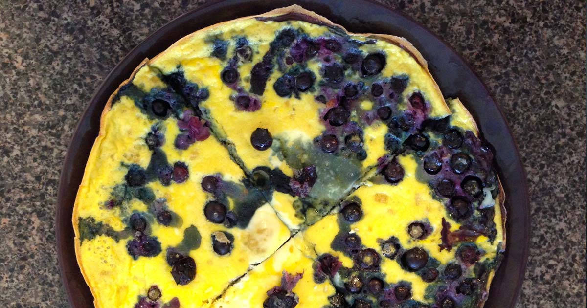Low-Carb Blueberry Frittata