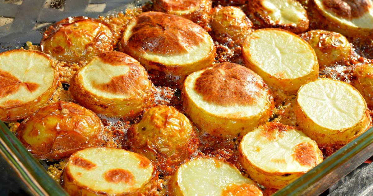 Crispy Crunchy Parmesan Potatoes