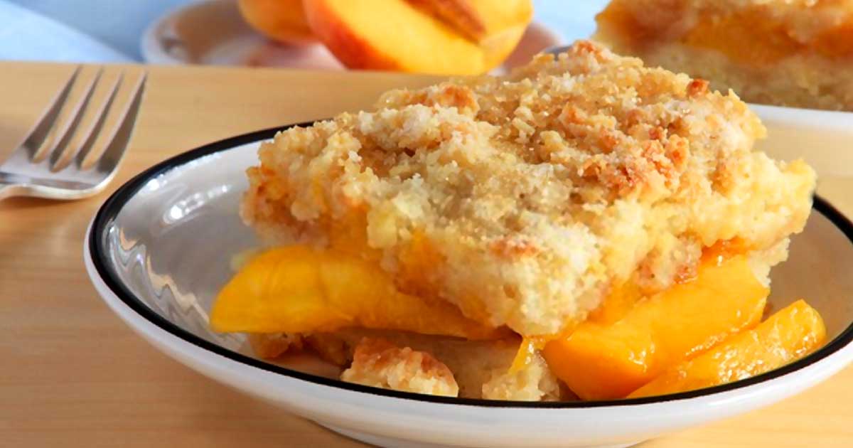 Skillet Peach Cobbler Recipe