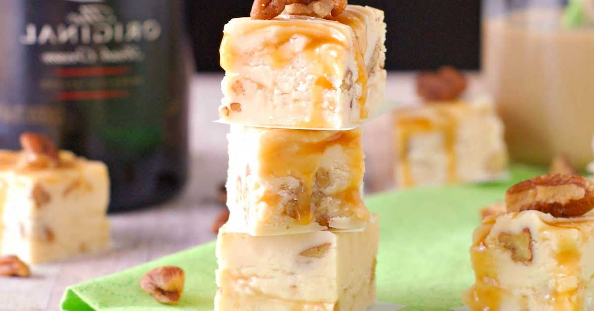 5 Minute White Chocolate Caramel Pecan Fudge