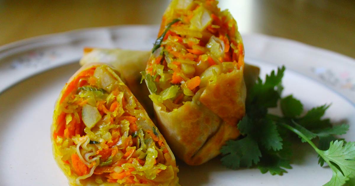 Baked Veggie Egg Rolls