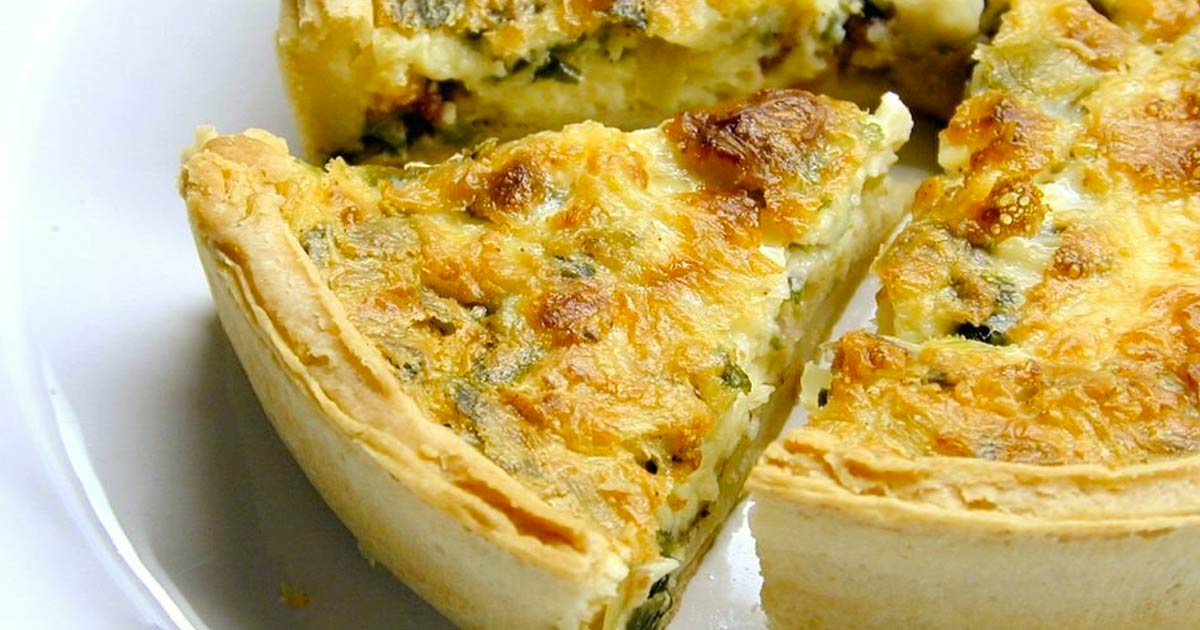 Cheesy Spinach And Bacon Quiche