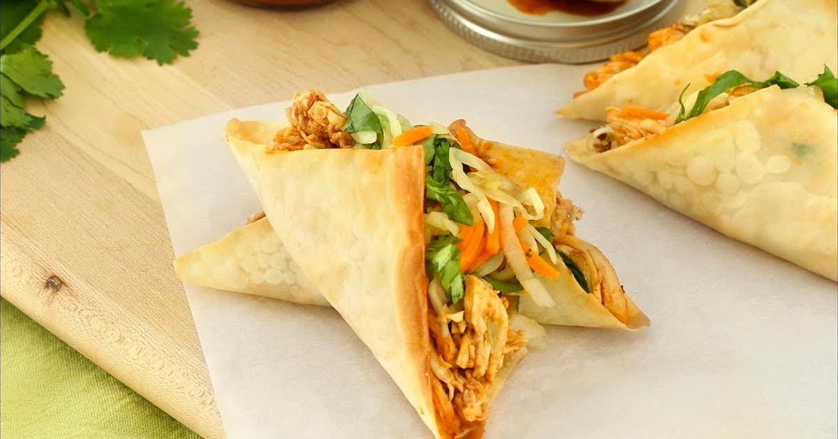 Chicken Wonton Tacos