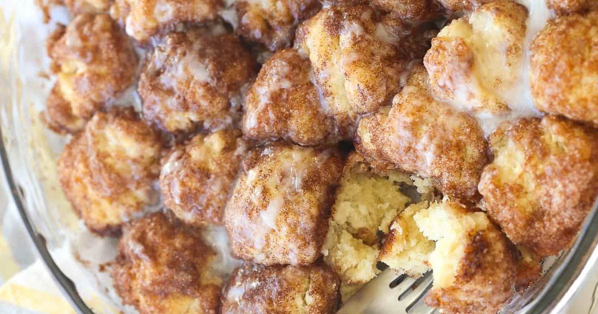 Cinnamon Roll Bites With Cream Cheese Frosting
