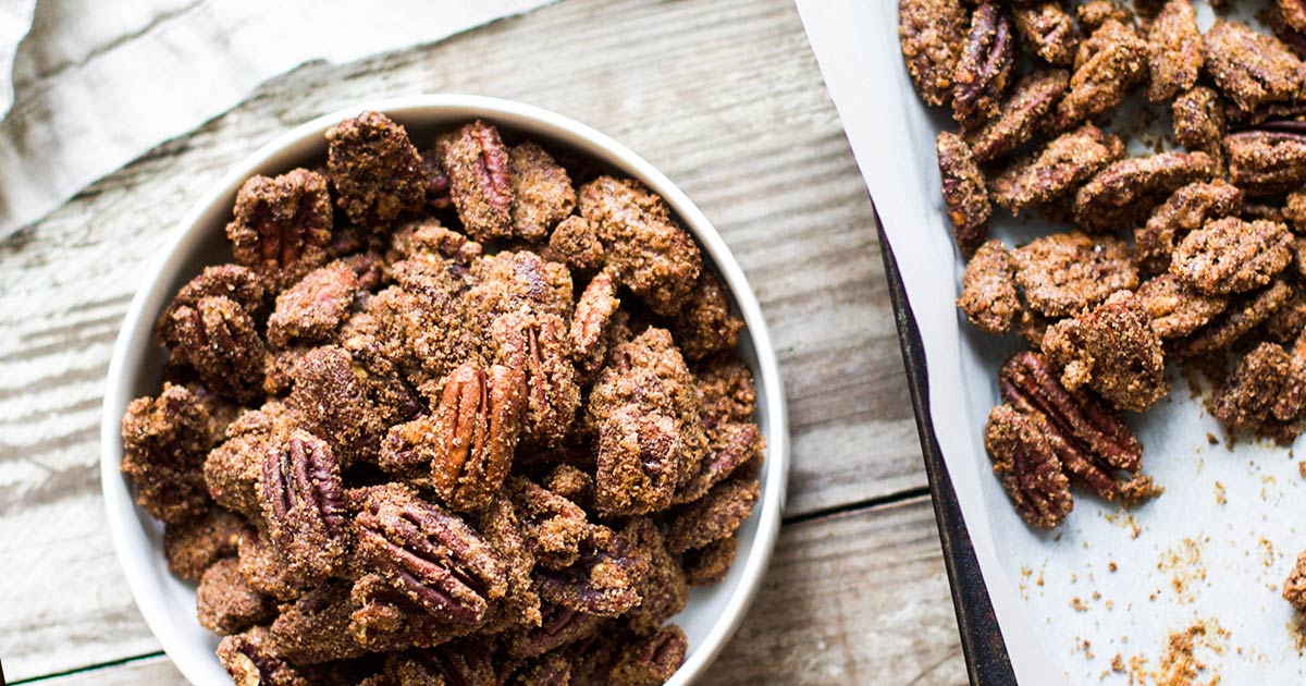 Cinnamon Sugared Pecans