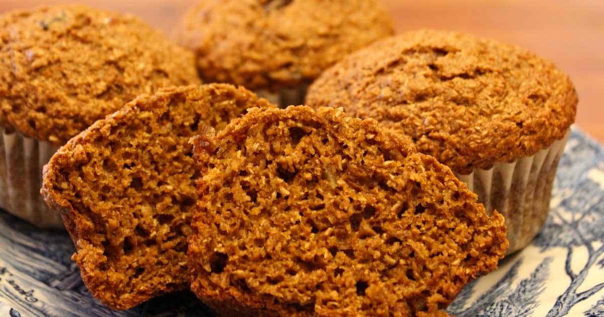 Flax and Oat Bran Muffins