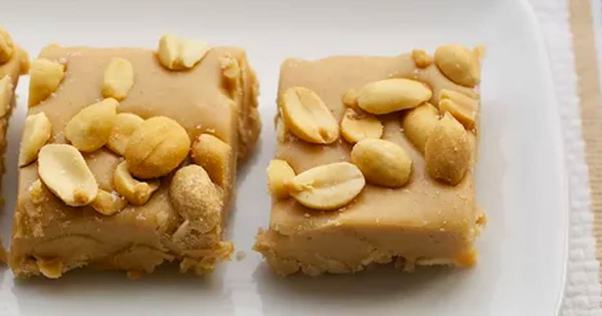 No Bake Payday Nut Squares