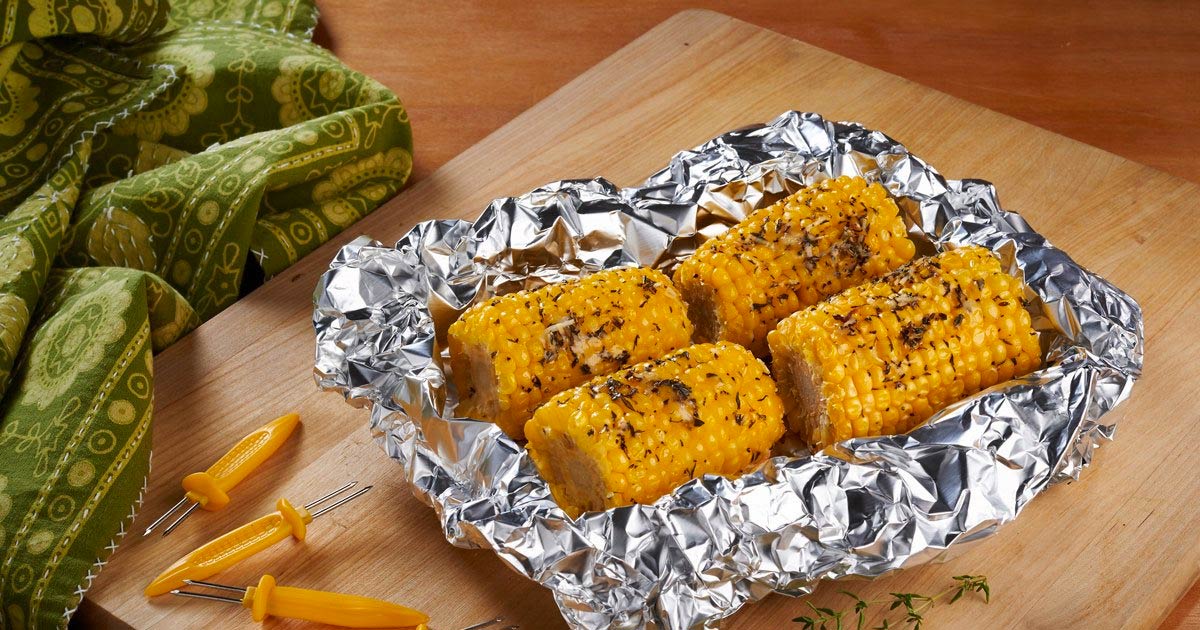 Oven Roasted Parmesan Corn on the Cob