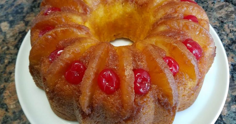 Pineapple Upside Down Bundt Cake