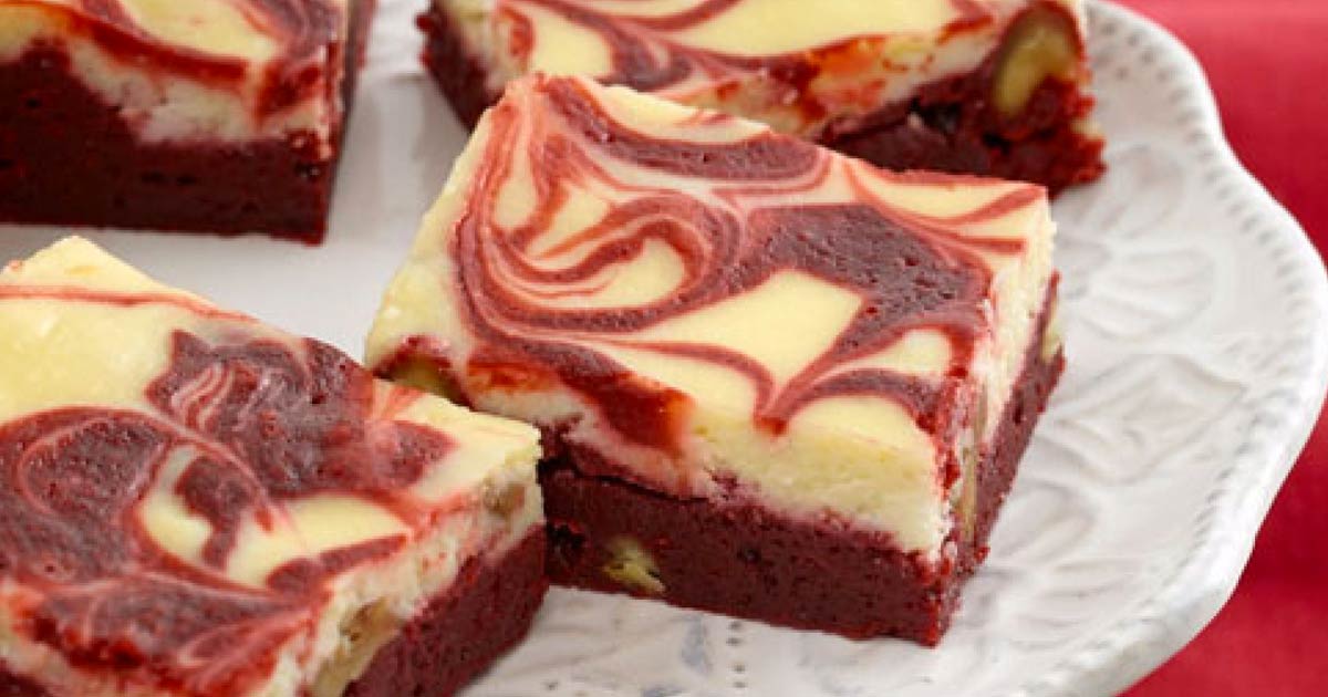 Red Velvet Cheesecake Swirl Brownies