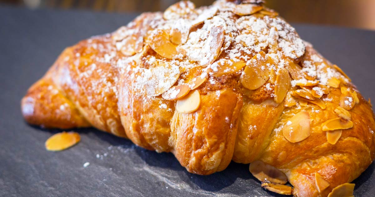 Yummy Croissants Flaky Almond