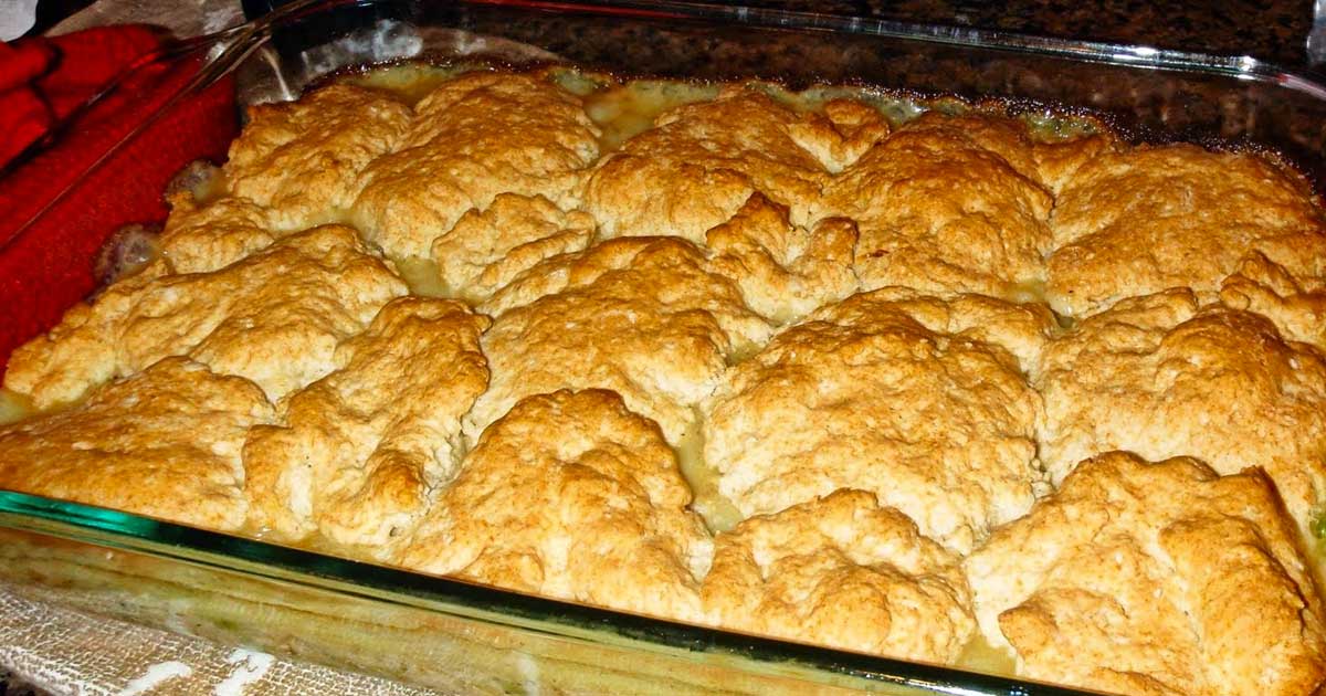 Chicken Pot Pie with Biscuit Topping