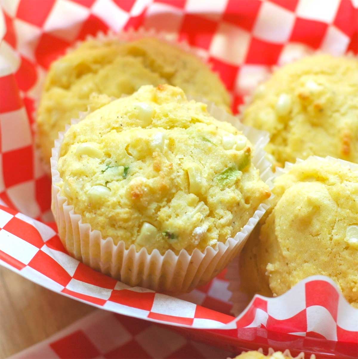 Corn and Scallion Muffins