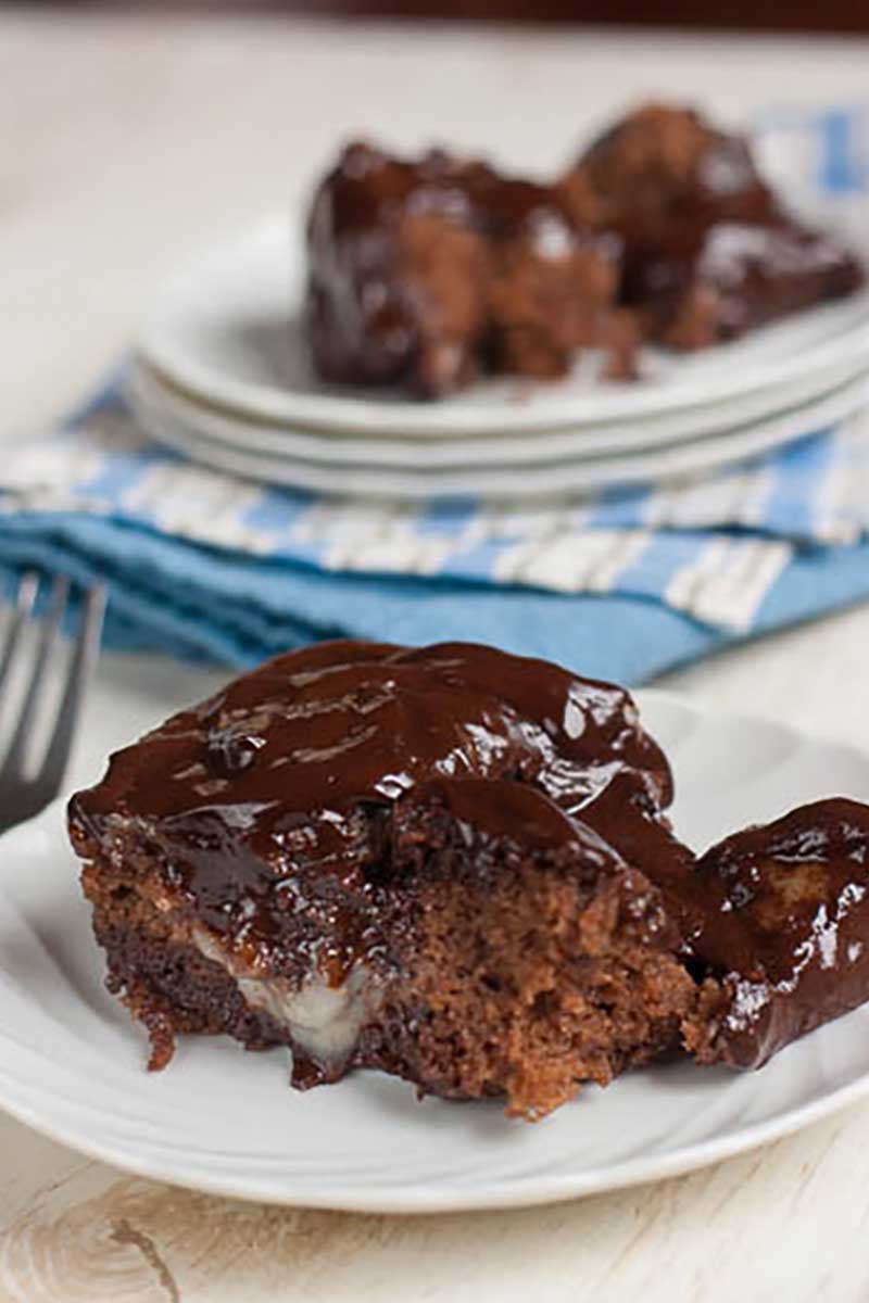 Gooey Chocolate Crater Cake