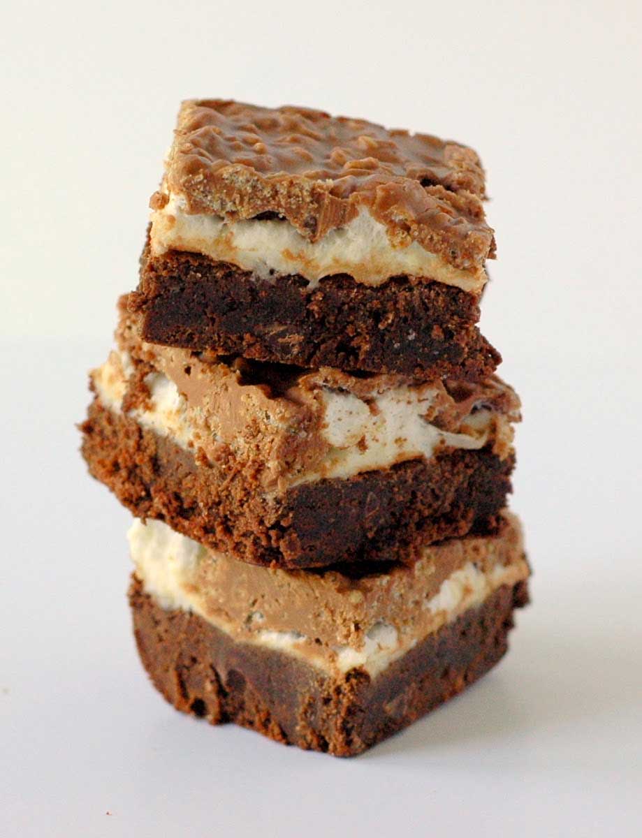 Brownie & Marshmallow Crunch Bars