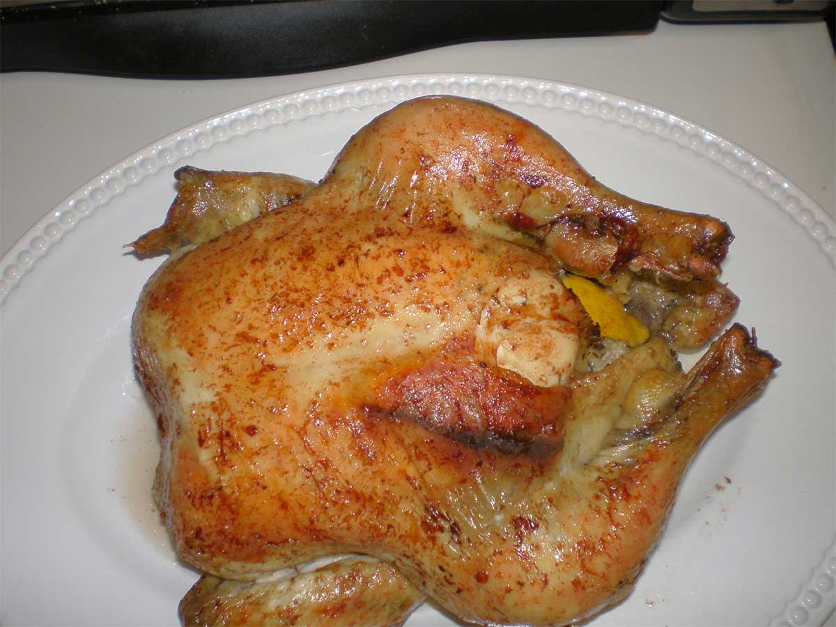 Delicious Roast Chicken (and potatoes and asparagus)