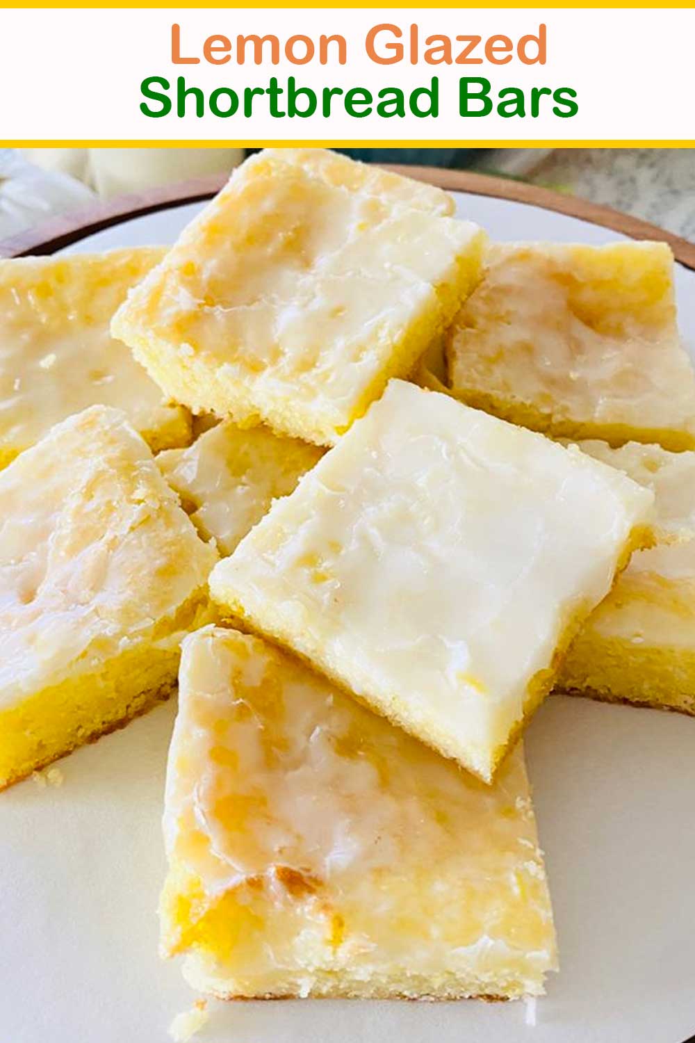 Lemon Glazed Shortbread Bars