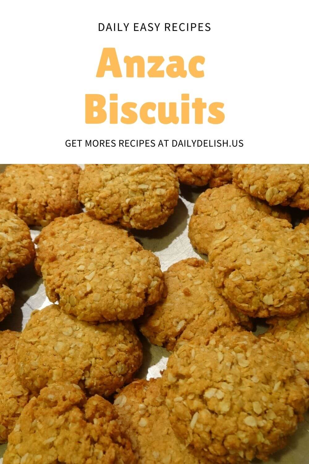 Healthy Anzac Biscuits