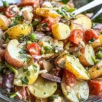 Making Nicoise Potato Salad