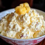 preparing Pina Colada Fluff