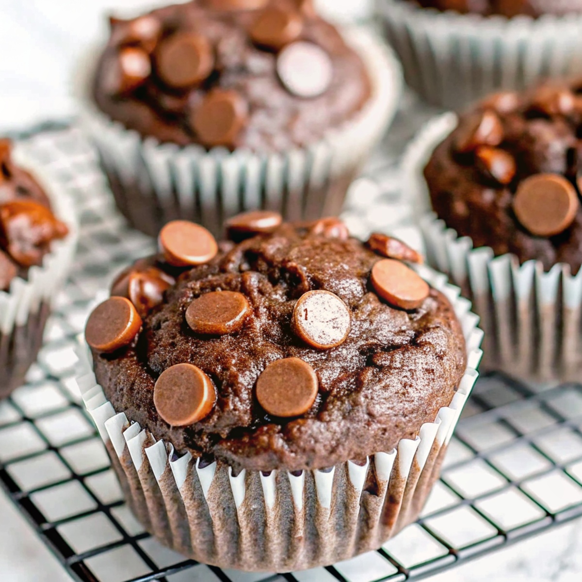 Chocolate Zucchini Muffins